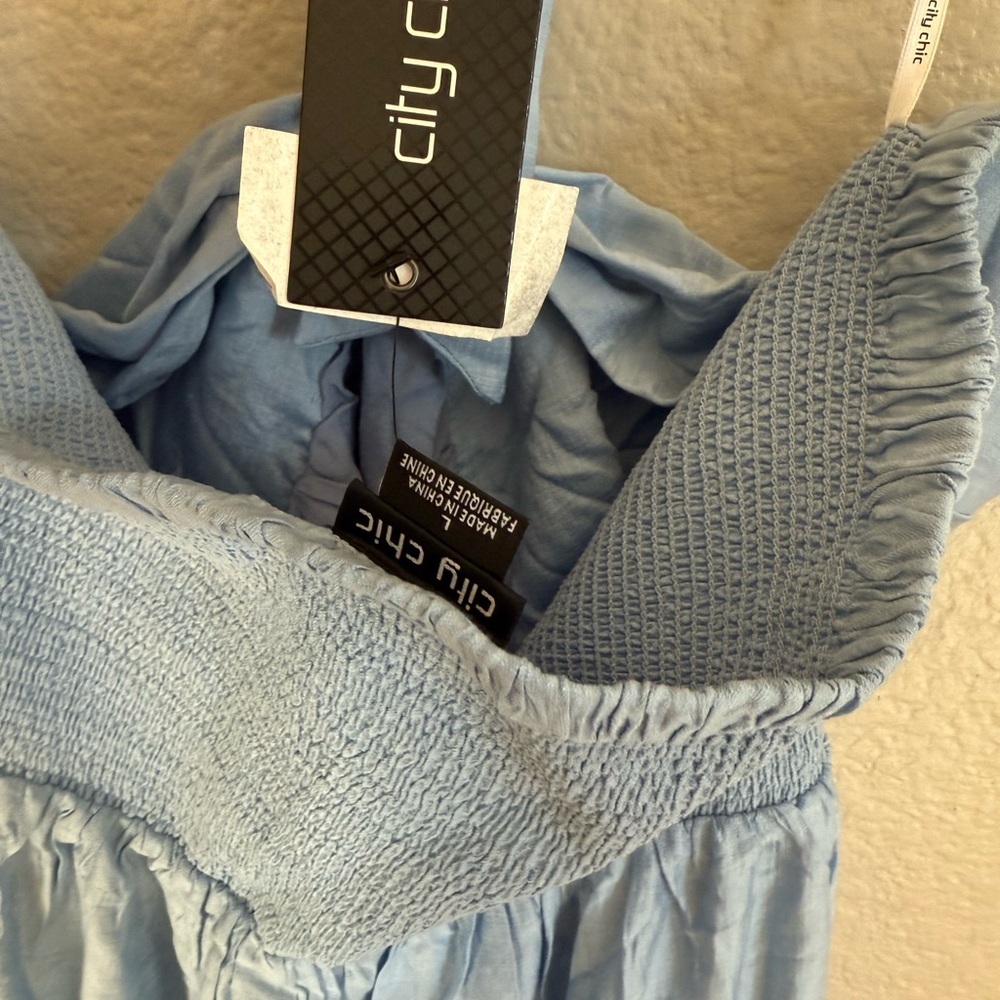 City Chic Peta Serene Maxi Dress baby blue - Picture 5 of 6